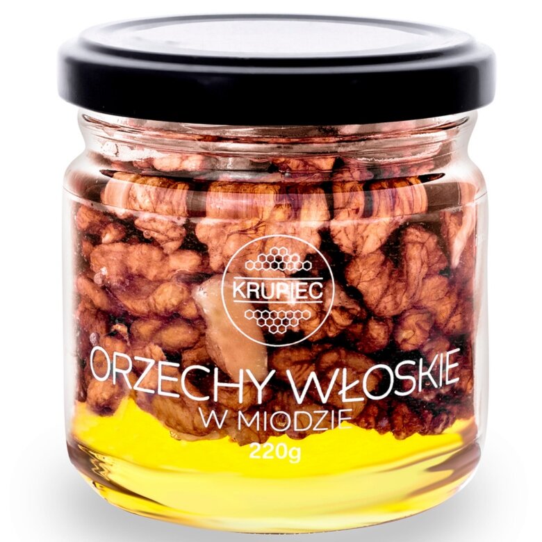Orzechy włoskie w miodzie Krupiec 220g