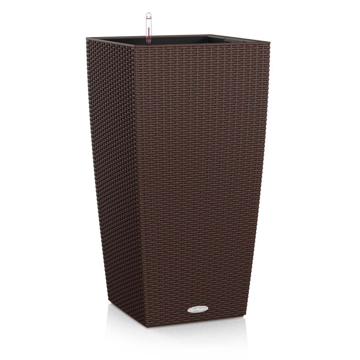 Donica LECHUZA Cubico 40 Cottage, mokka, 75,5x29,5x39,5 cm