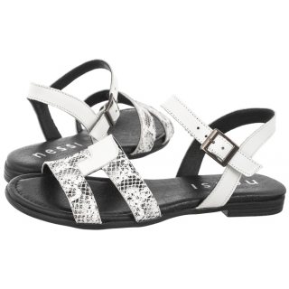 Sandały Białe 24632 (NE388-a) Nessi