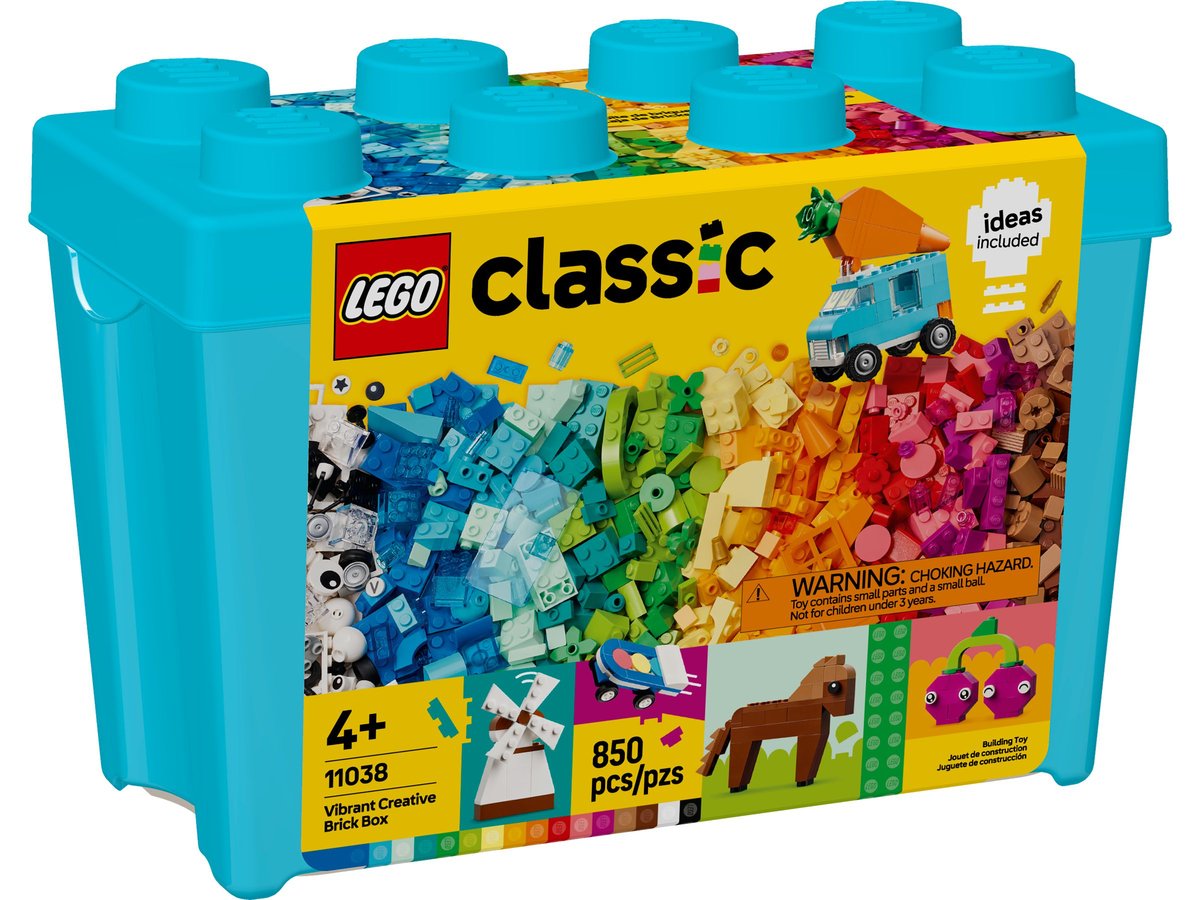 LEGO CLASSIC 11038 Kreatywne pudełko z kolorowymi