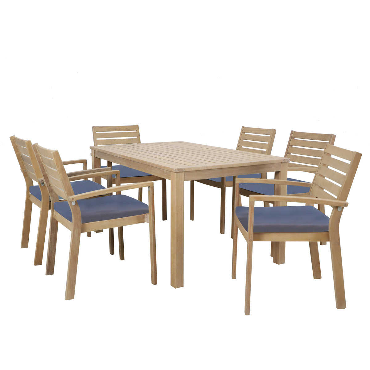 Zestaw mebli ogrodowych ze stołem Roxane drewno PATIO