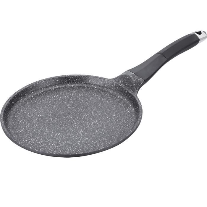 Royalty Line RLHCP28M Pokryta marmurem patelnia do naleśników 28 cm