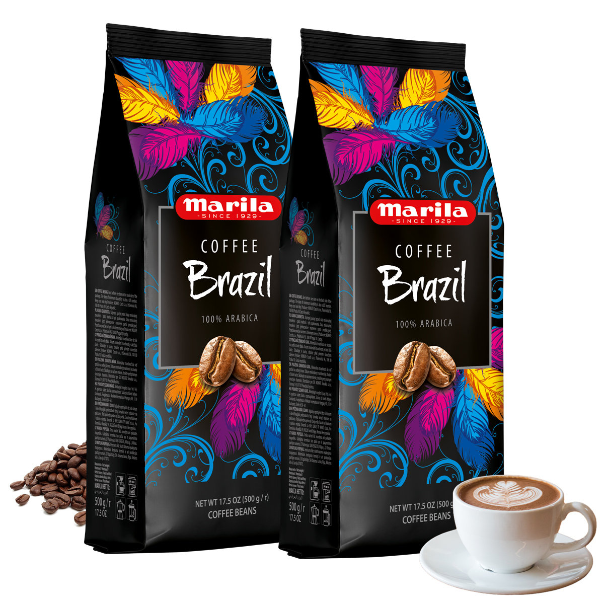 Zestaw 1kg Kawy Ziarnistej Marila Brazil