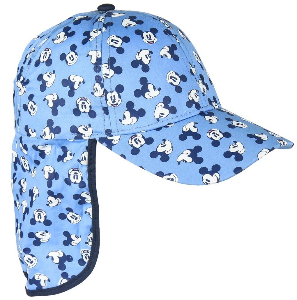 Chłopięca czapka z daszkiem i osłoną na kark Disney Myszka Mickey rozmiar 51 cm