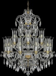 Żyrandol kryształowy 15-ramienny - Elite Bohemia