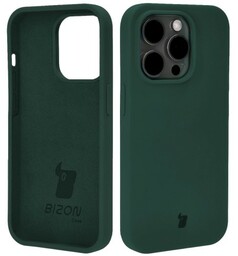Bizon Etui silikonowe Soft Case do iPhone 14 Pro, ciemnozielone