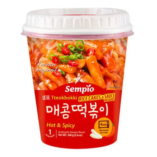Kluski Tteokbokki Hot & Spicy CUP 160g Sempio