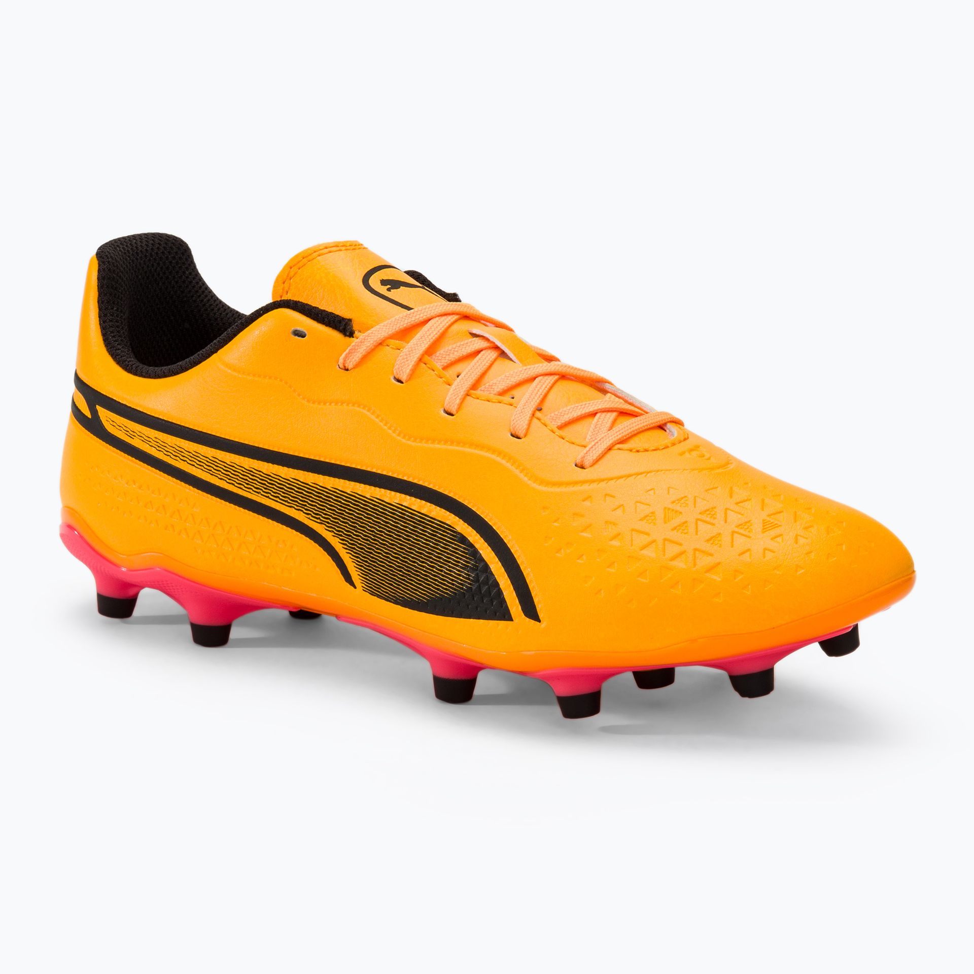 Buty piłkarskie PUMA King Match Fg/Ag sun stream/puma black/sunset glow WYSYŁKA W 24H 30 DNI NA ZWROT