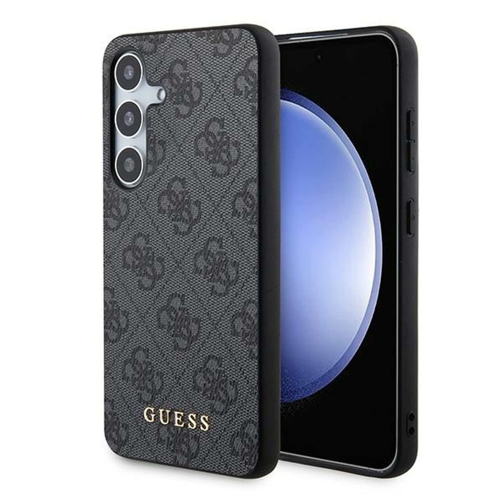 Guess Etui HardCase 4G Metal Gold Logo do Galaxy A35, czarne