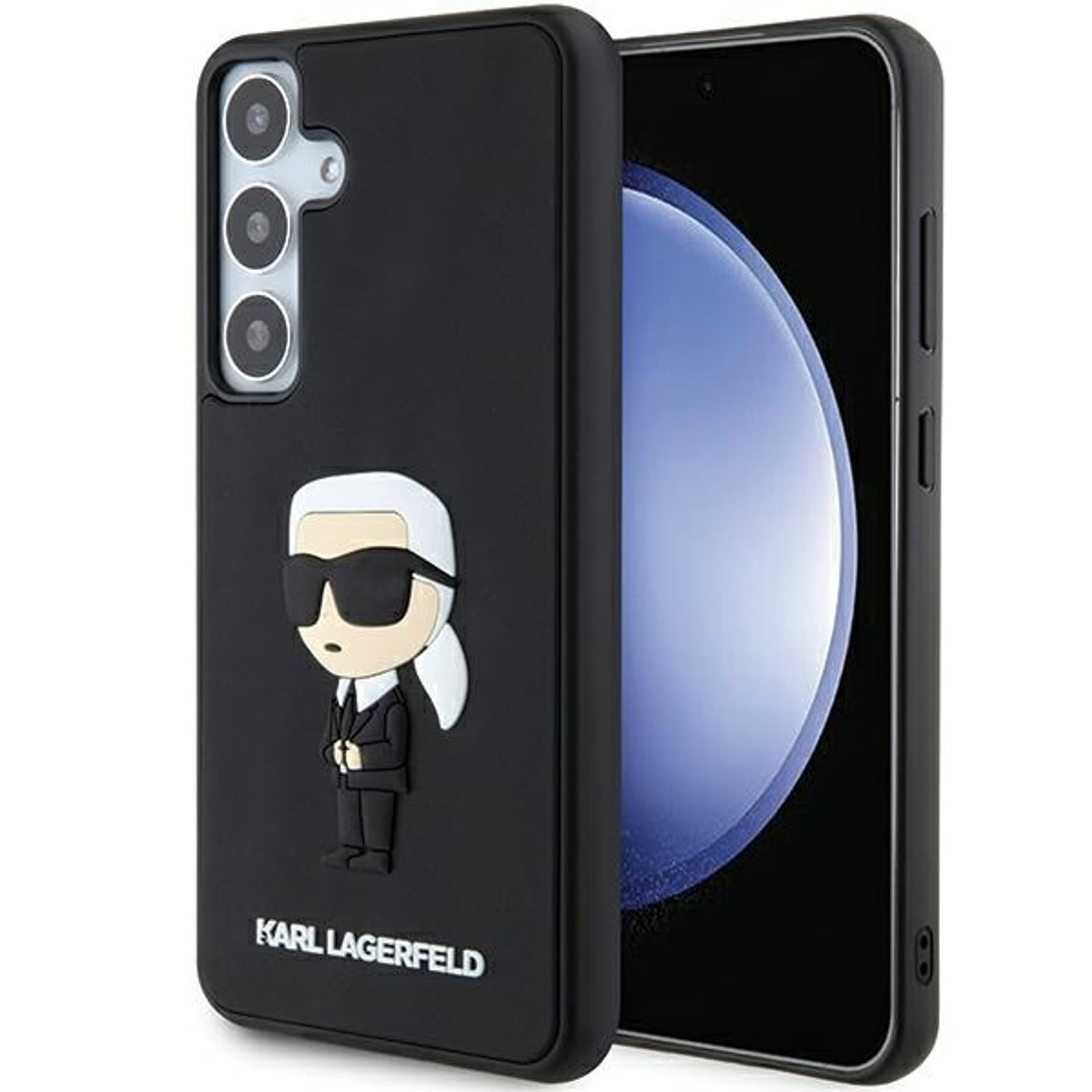 Karl Lagerfeld KLHCS24M3DRKINK S24+ S926 czarny/black hardcase 3D Rubber Ikonik