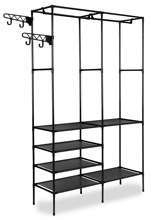 Stelażowa Garderoba Na Ubrania Z Półkami Z0-S80