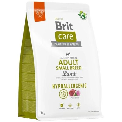 BRIT CARE Dog Hypoallergenic Adult Small Breed Lamb 3kg