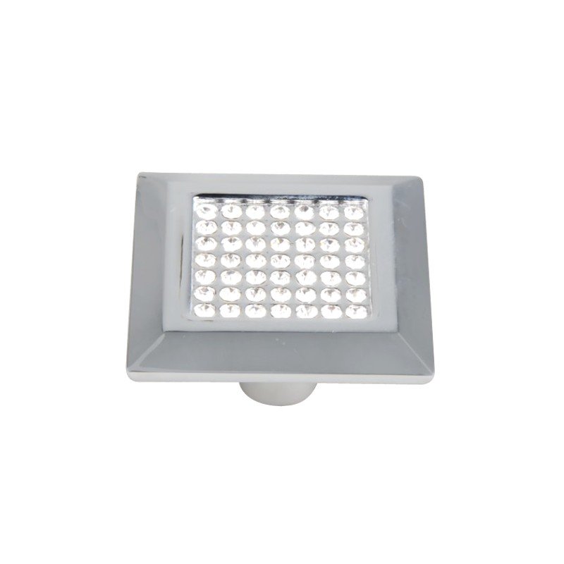 UCHWYT GAŁKA MEBLOWA DO MEBLI SZAFEK CHROM + CRYSTAL 40X40MM GKS006-40X40 AMIX