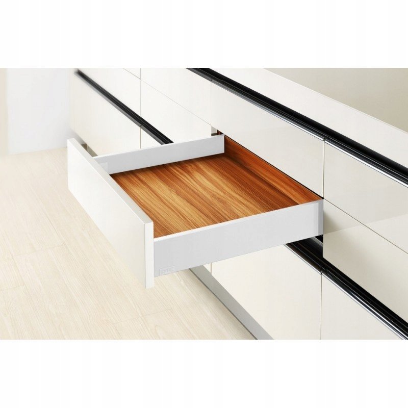 SZUFLADA NISKA SLIM BOX BIAŁA Soft Close AMIX - SB11/HD H-88 L-450MM