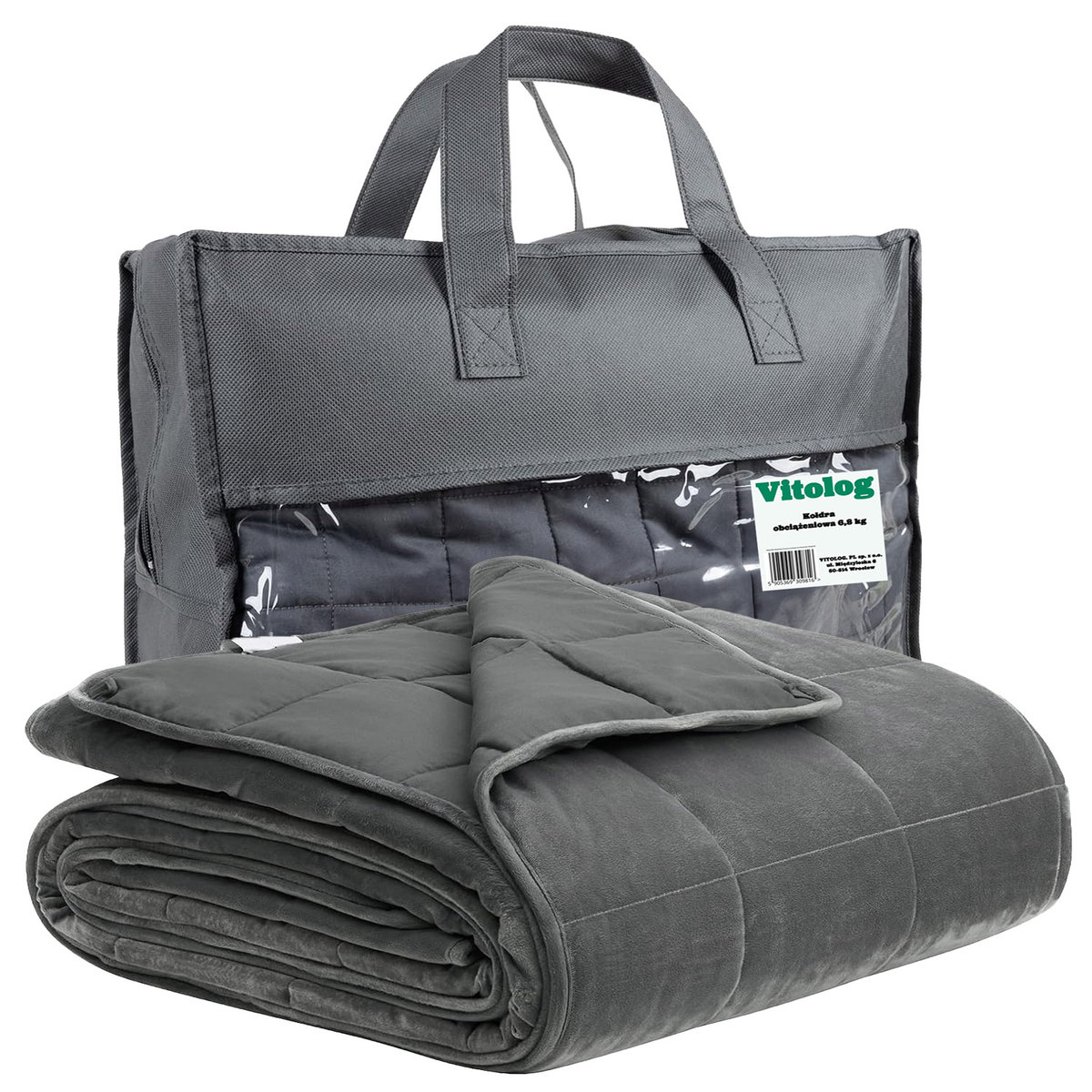 Kołdra Obciążeniowa Sensoryczna Grawitacyjna Koc Obciążeniowy 200x150 6,8kg