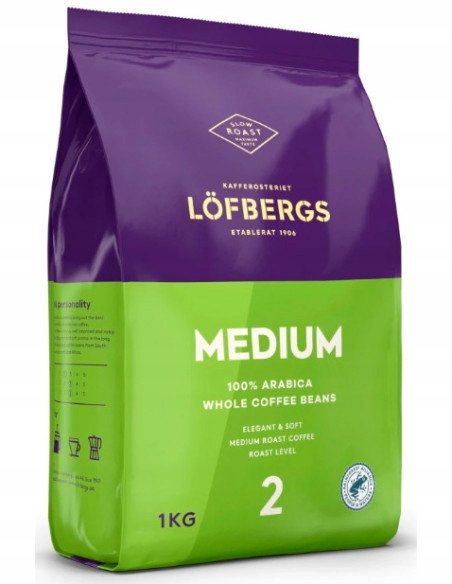 Kawa ziarnista Lofbergs Medium Roast 1kg Arabica 100%
