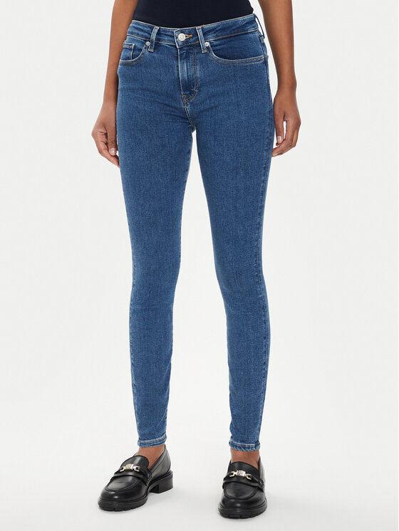 Tommy Hilfiger Jeansy Como WW0WW43340 Niebieski Skinny Fit