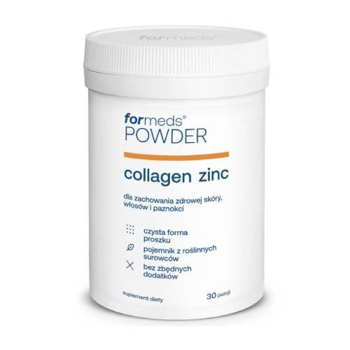 ForMeds, Powder COLLAGEN ZINC Kolagen i cynk, Suplement diety, 30 porcji