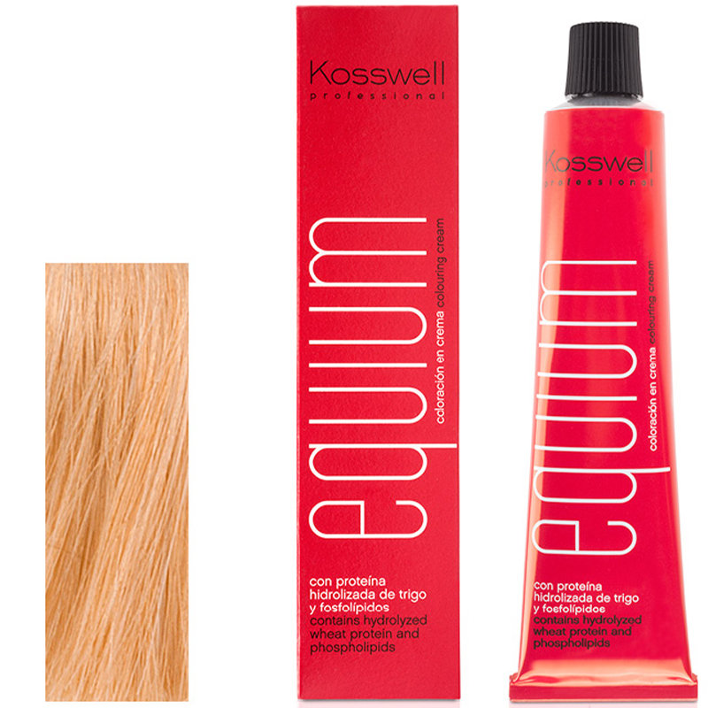 Kosswell Equium 10.3, Profesjonalna farba do włosów, Ekstra jasny złoty blond, 60ml