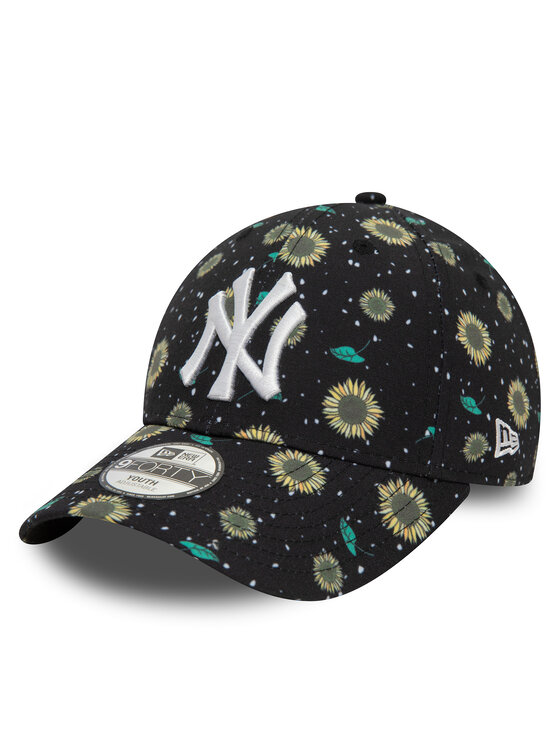 New Era Czapka z daszkiem Kids Floral Aop 940 Ne 60503478 S Czarny