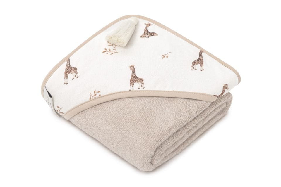 Memi Bambusowy ręcznik- giraffes
