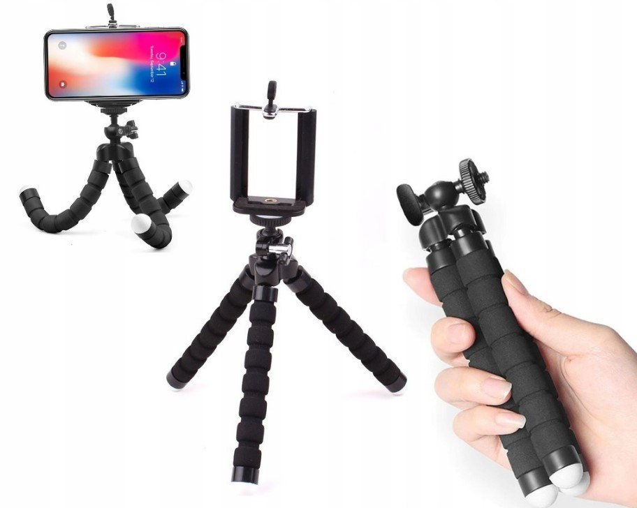 ELASTYCZNY UCHWYT NA TELEFON SELFIE STATYW TRIPOD