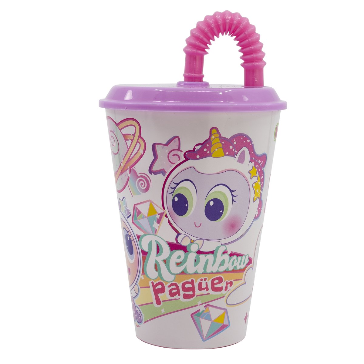 Kubek ze słomką KSIMERITOS 430ml
