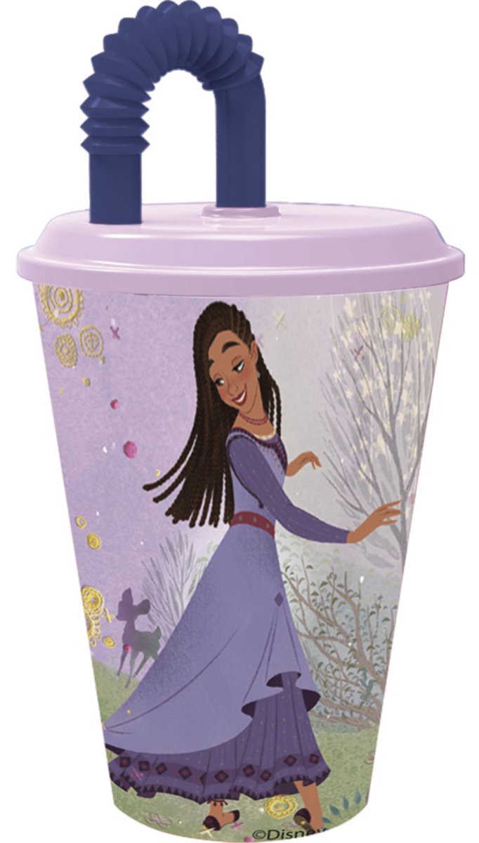 Kubek ze słomką DISNEY WISH ŻYCZENIE 430ml
