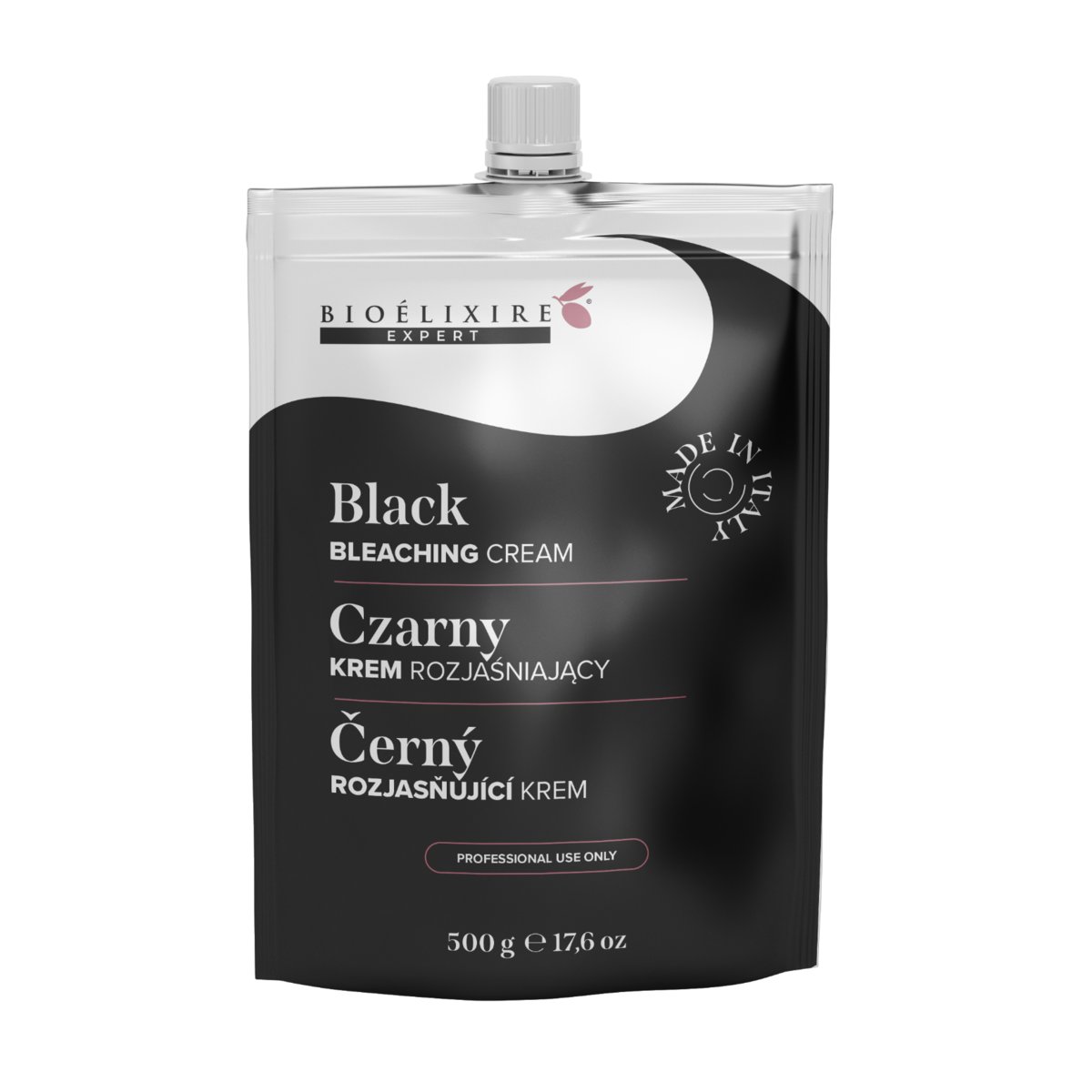 BIOELIXIRE EXPERT Rozjaśniacz do włosów w kremie Czarny BLACK  - 500g