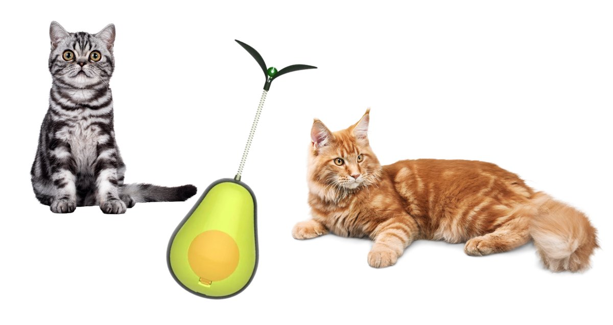Zabawka dla kota z kulkami kocimiętki w kształcie awokado