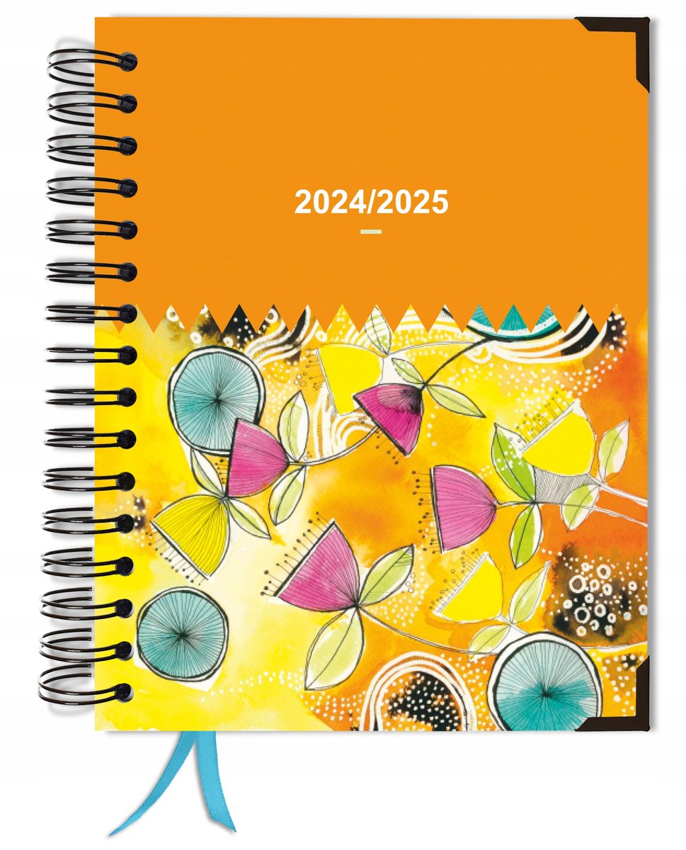 Kalendarz 2024-2025 dzienny A5+ terminarz książkowy planer dowolny miesiąc