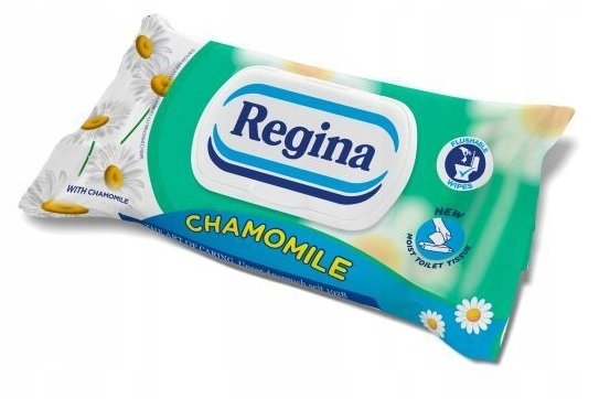 Regina Ultra Chamomile Rumianek Aloes Papier Toaletowy Nawilżany 42 szt