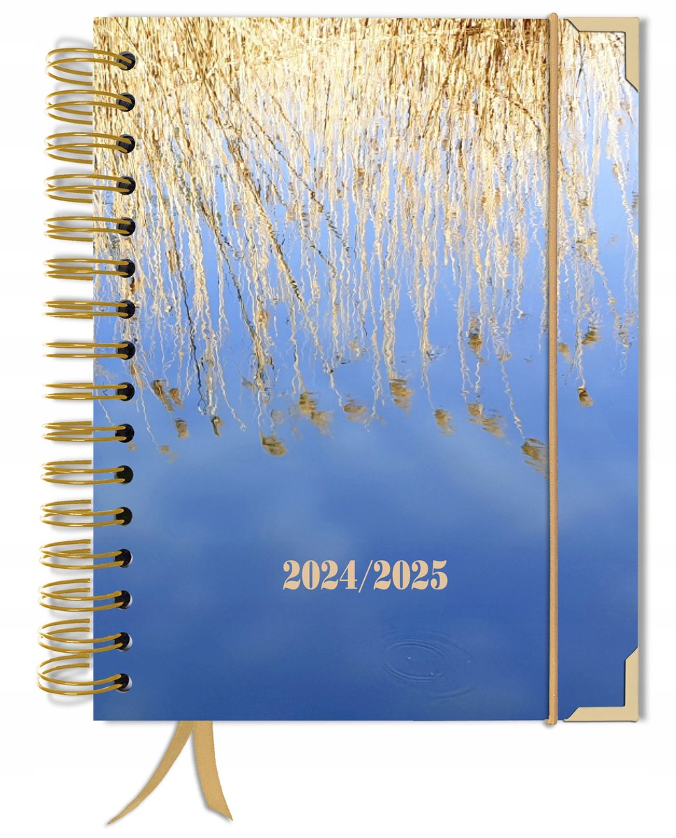 Kalendarz 2024-2025 2dni=1strona A5+ organizer książkowy dowolny miesiąc