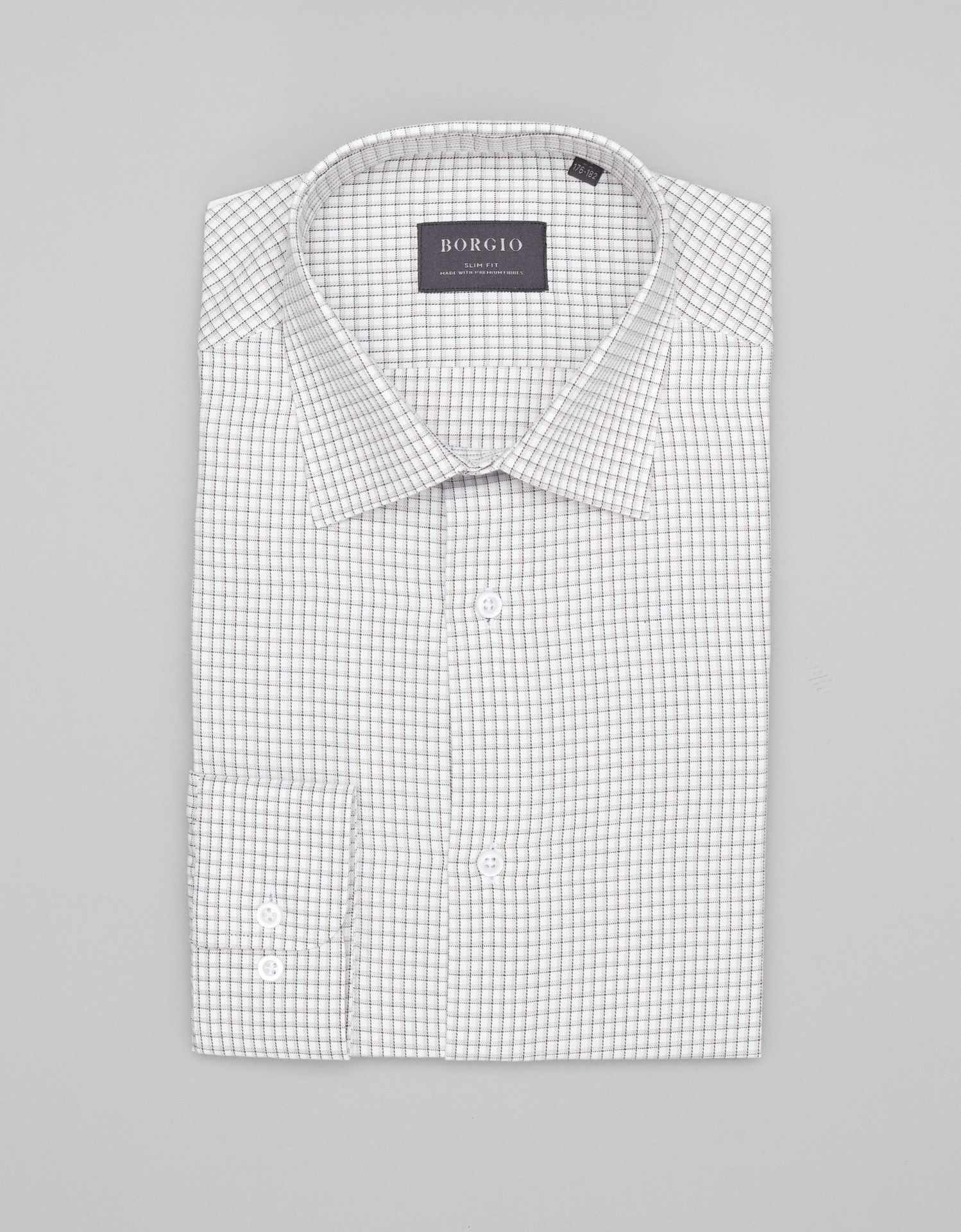 koszula matera 00456 długi rękaw beżowy slim fit