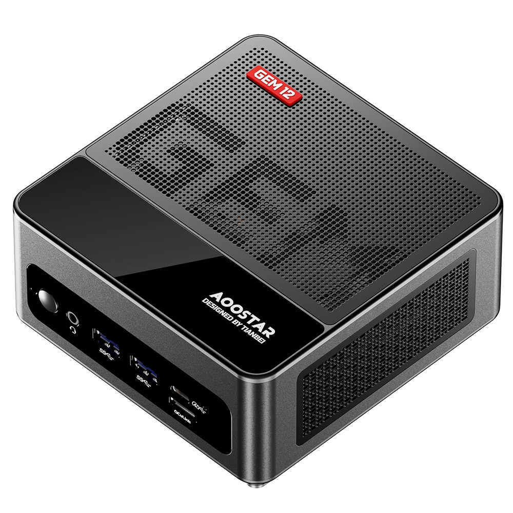 Mini PC T bao AOOSTAR GEM12, AMD Ryzen 9 6900HX 8 rdzeni do 4,9GHz, 32GB DDR5 RAM 1TB PCle 4.0 SSD, HDMI 2.1 DP 1.4 USB 4