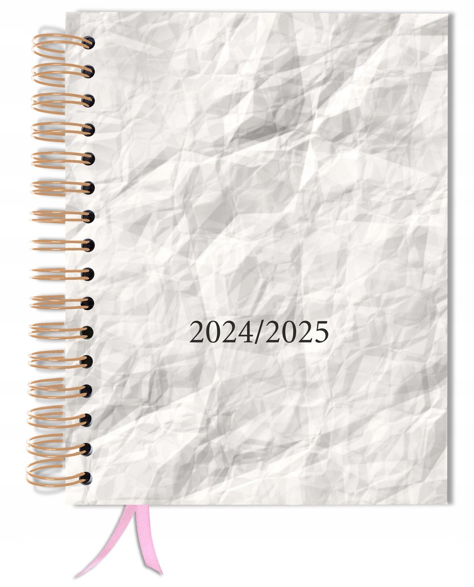 Kalendarz 2024-2025 2dni=1strona A5+ organizer książkowy dowolny miesiąc