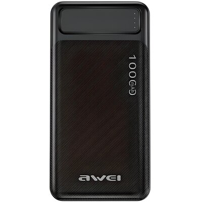 AWEI PowerBank P5K 10000mAh 2.1A czarny/black 2xUSB