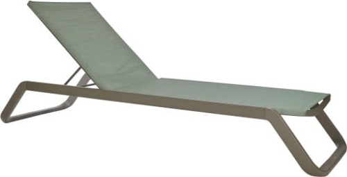Leżak Vila taupe/oliwkowy - Ezpeleta