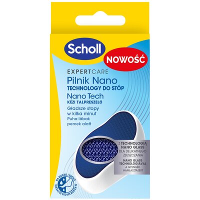 Scholl Pilnik Nano Glass do Twardej Skóry Stóp 1 sztuka