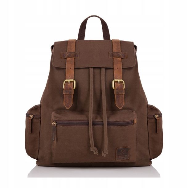 Duży Miejski Plecak Dla Mężczyzny Vintage Paolo Peruzzi T-24-br Promocja