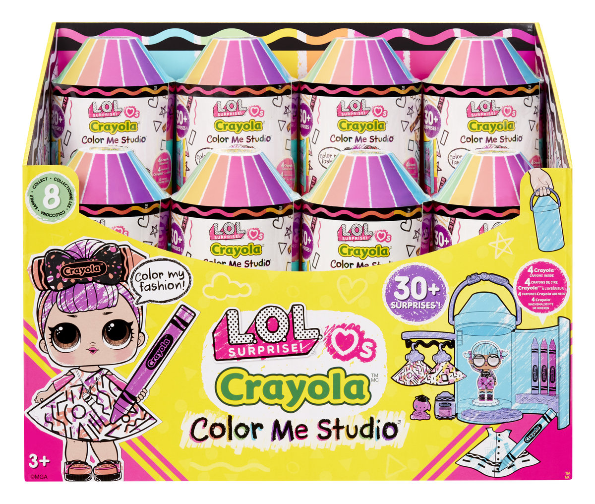 L.O.L. Surprise Loves CRAYOLA Color Me Studio Asst in PDQ