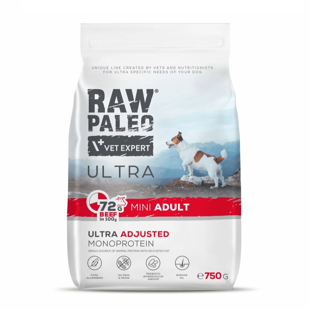 Raw Paleo Ultra  Beef Mini Adult 0,75 kg