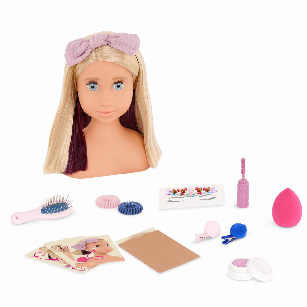 Our Generation  Głowa lalki do stylizacji DEANNA  Sparkles Of Fun Styling