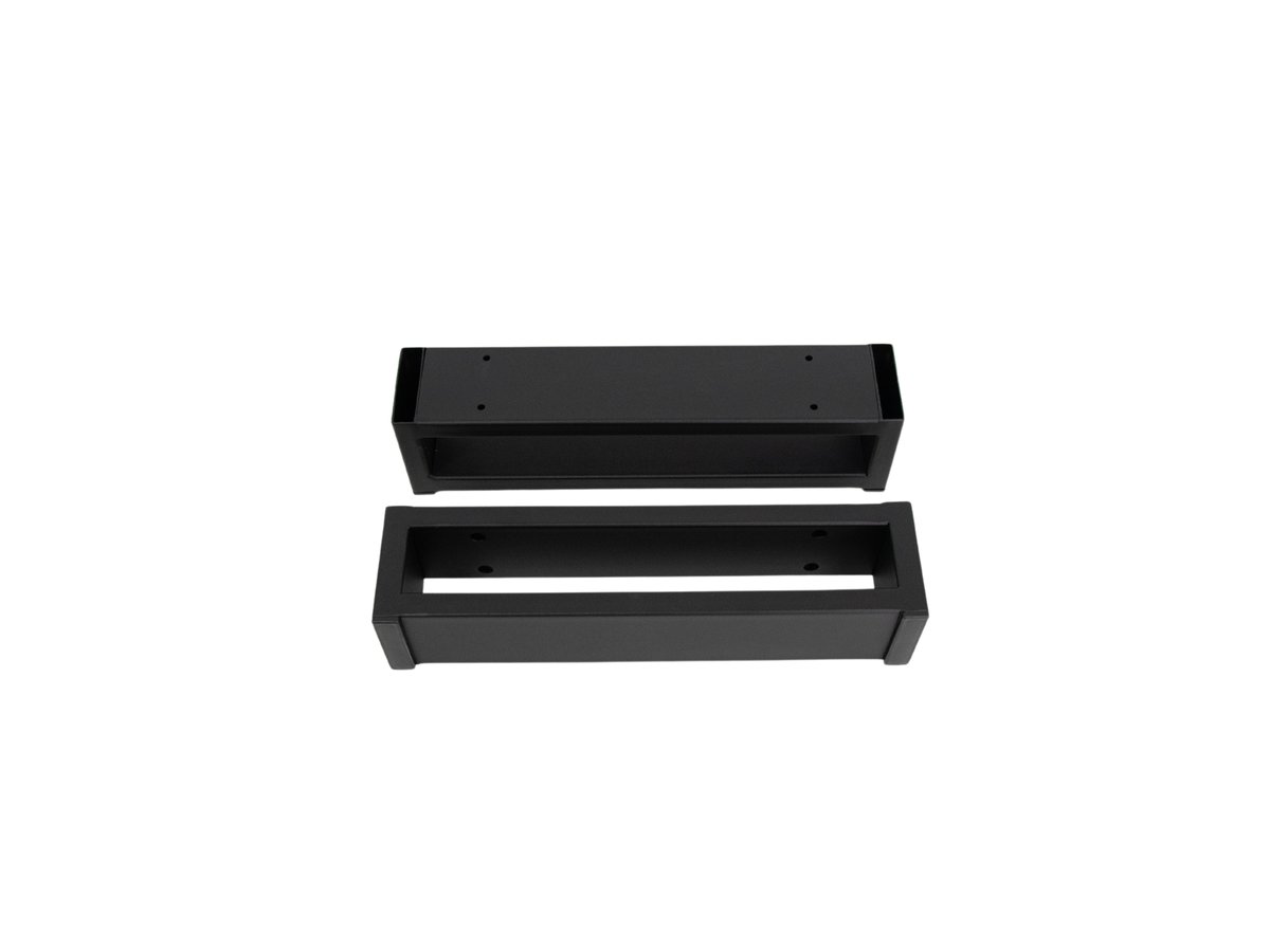 METALOWE NOGI KOMODY LOFT 40x10 PROFIL 8x2 PODPÓRKA, WSPORNIK, PŁOZA CZARNA 2 SZTUKI