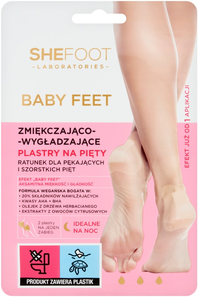 Shefoot Baby Feet - zmiękczająco-wygładzające plastry na pięty 1 para