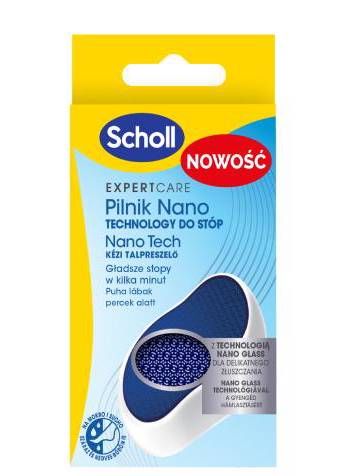 Scholl Pilnik Nano Glass do Twardej Skóry Stóp 1 sztuka