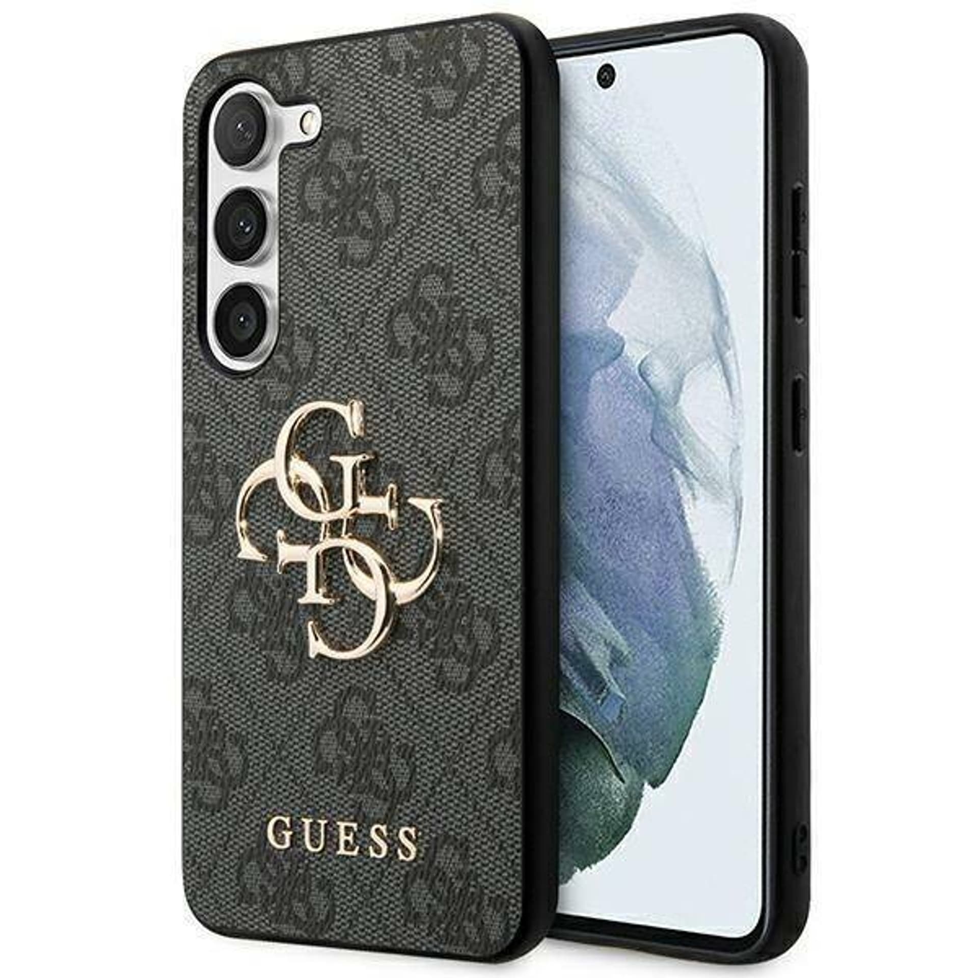 Guess Etui HardCase 4G Big Metal Logo do Galaxy A55, czarne
