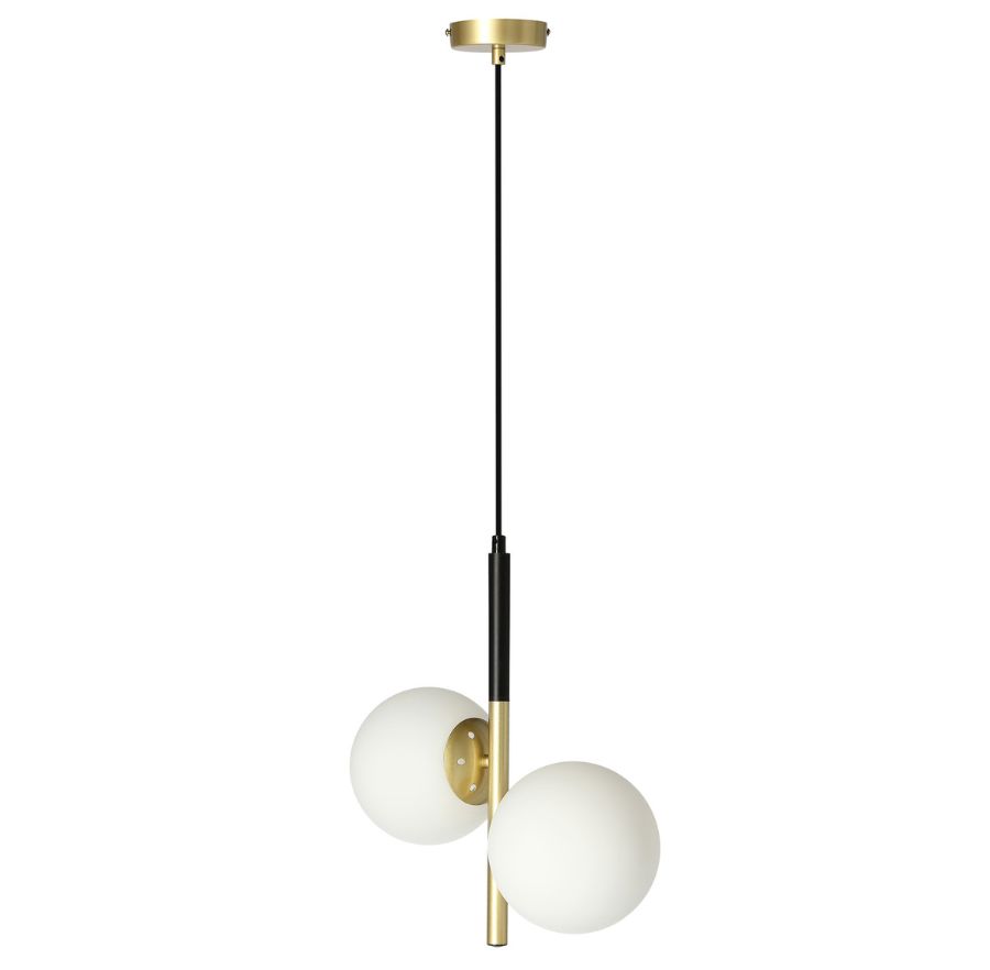 Podwójna złota lampa wisząca - K487 Reso