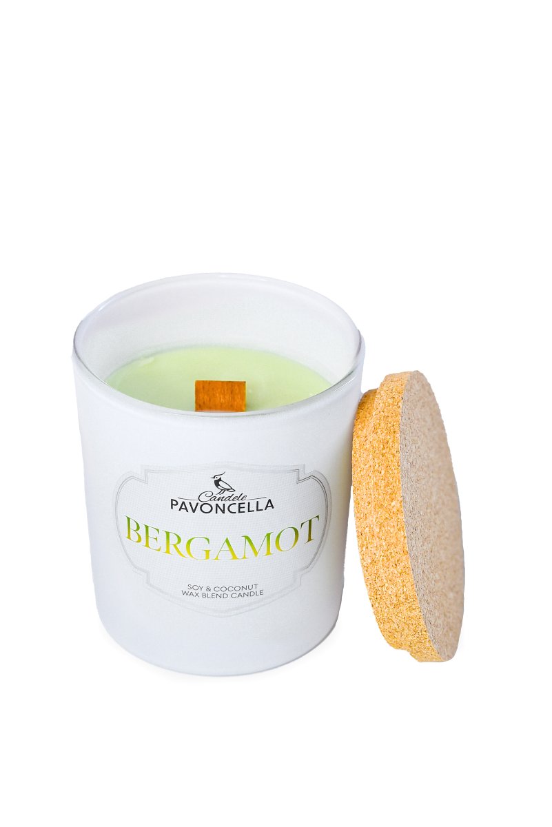 Świeczka sojowa Bergamot biała 135 g