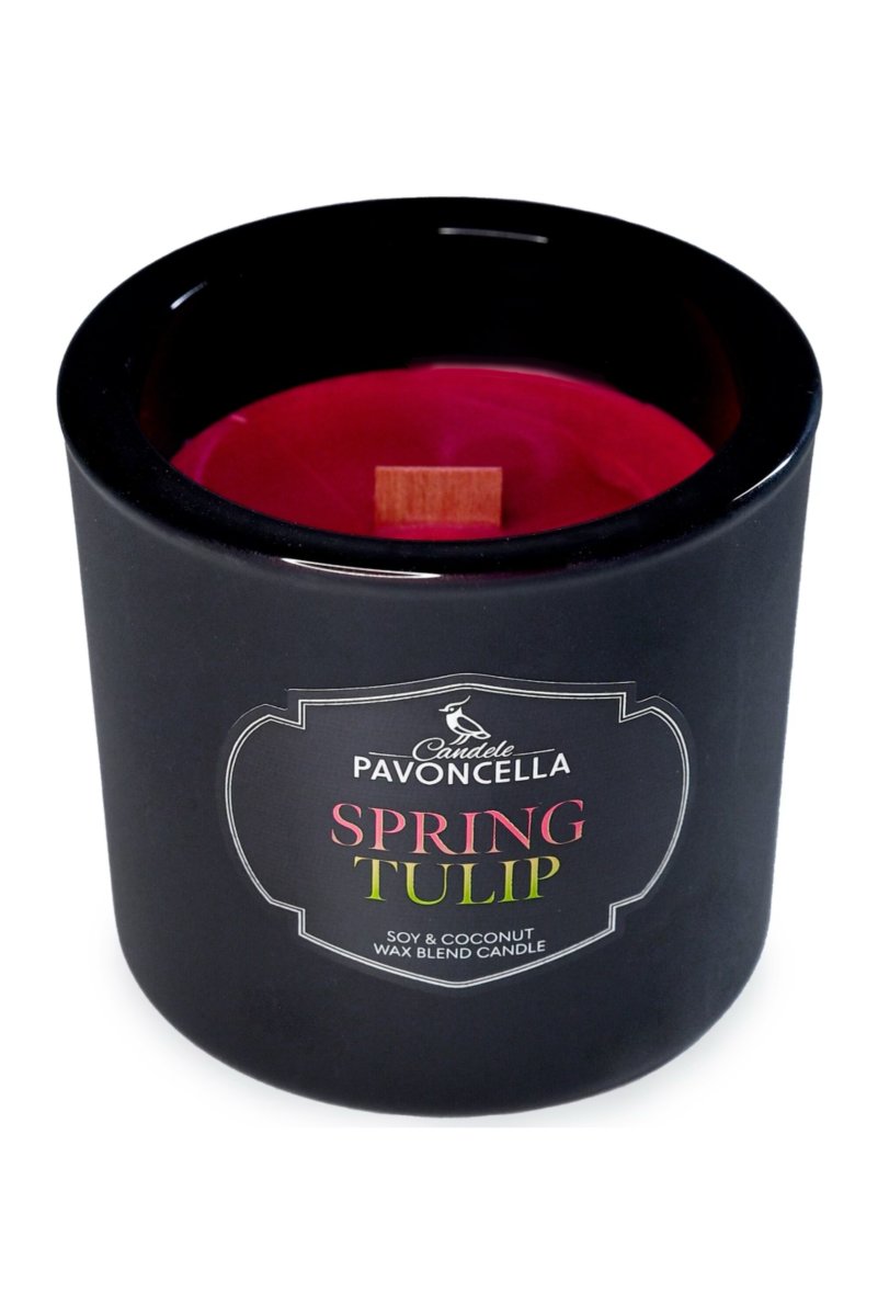 Świeczka sojowa Spring Tulip czarna 170g